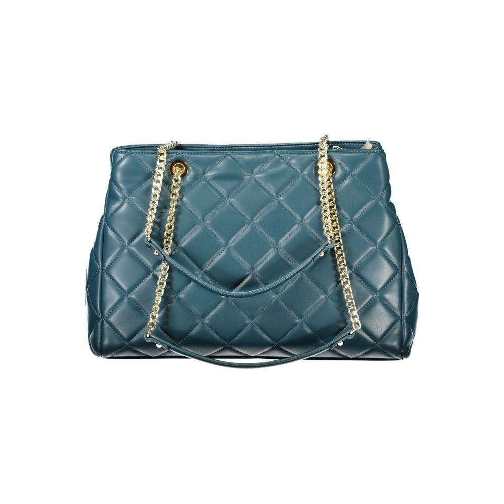 Front view with bag zipped and handles upright.