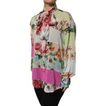 Dolce & Gabbana Multicolor Floral Patchwork Long Sleeves Top TSH90125-42