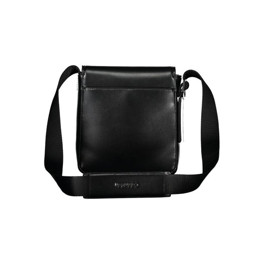 Calvin Klein Sleek Black Shoulder Bag with Logo Detail CA-26055