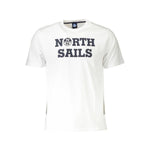 North Sails White Cotton Men TShirt NO-17677-L