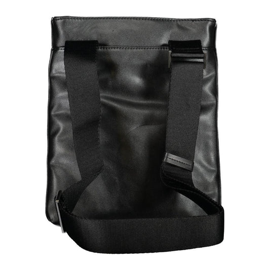 Calvin Klein Sleek Black Shoulder Bag with Contrast Details CA-27493
