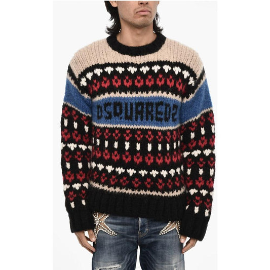 Dsquared² Multicolor Leather Sweater