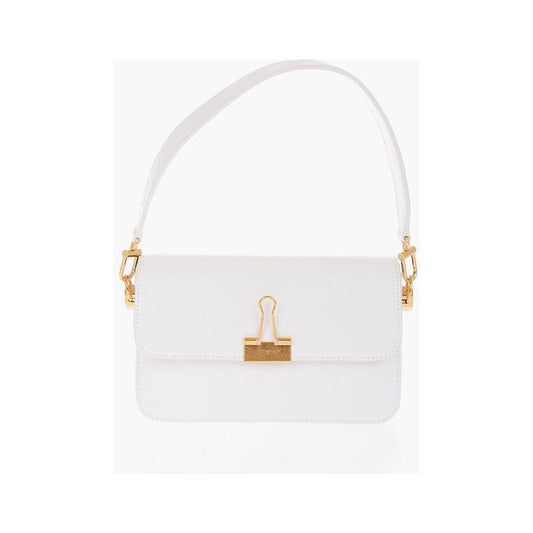 Off-White White Calfskin Shoulder Bag