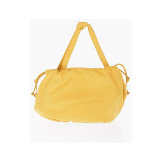 Bottega Veneta Yellow Calfskin Shoulder Bag