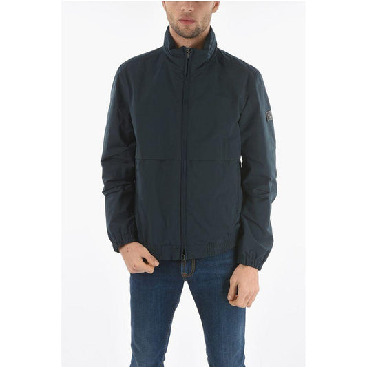 Woolrich Blue Polyester Jackets &Amp; Coat