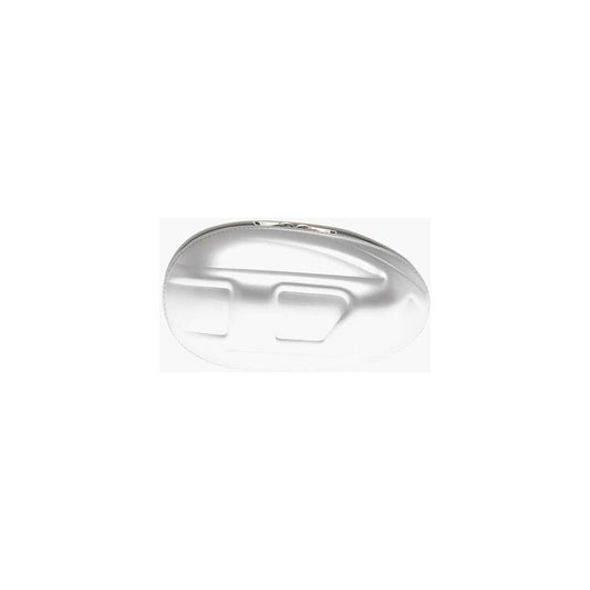 Diesel Oval Shaped Rigid 1-DR FOLD Clutch Bag with Embossed Oval D