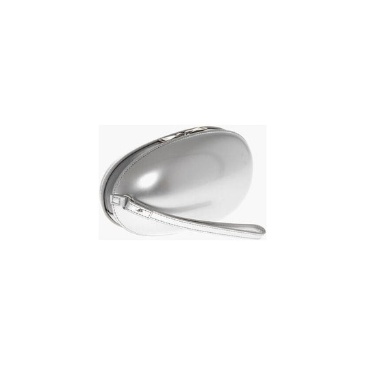 Diesel Oval Shaped Rigid 1-DR FOLD Clutch Bag with Embossed Oval D