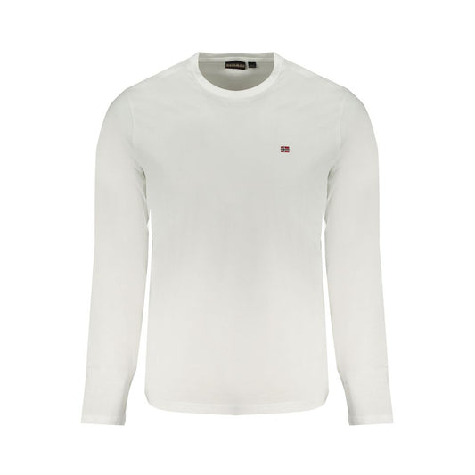 Napapijri White Cotton T-Shirt NA-31587-XXL