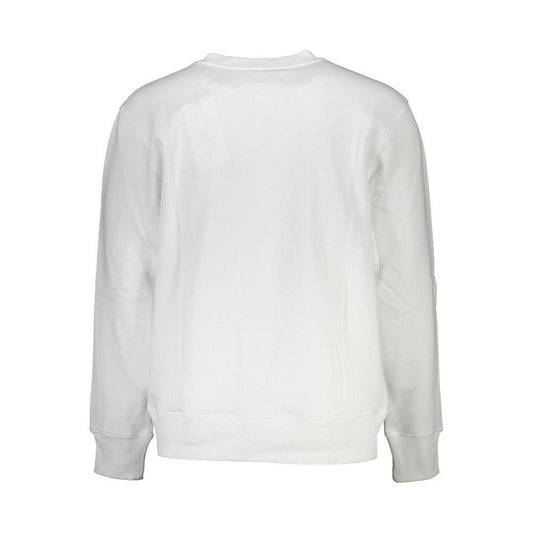 Calvin Klein Crisp White Crew Neck Cotton-Blend Sweater CA-26165-L
