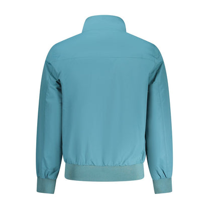 North Sails Green Polyamide Jackets & Coat, long sleeve, slim fit, back view