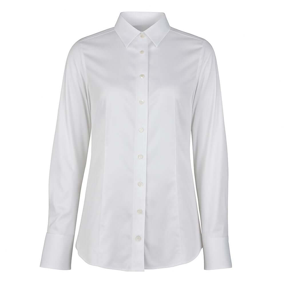 Made in Italy White Cotton Women's Shirt LO-15405-S