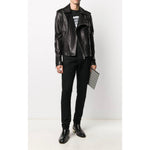 Balmain Black Leather Jacket BA-15439-IT50 | L