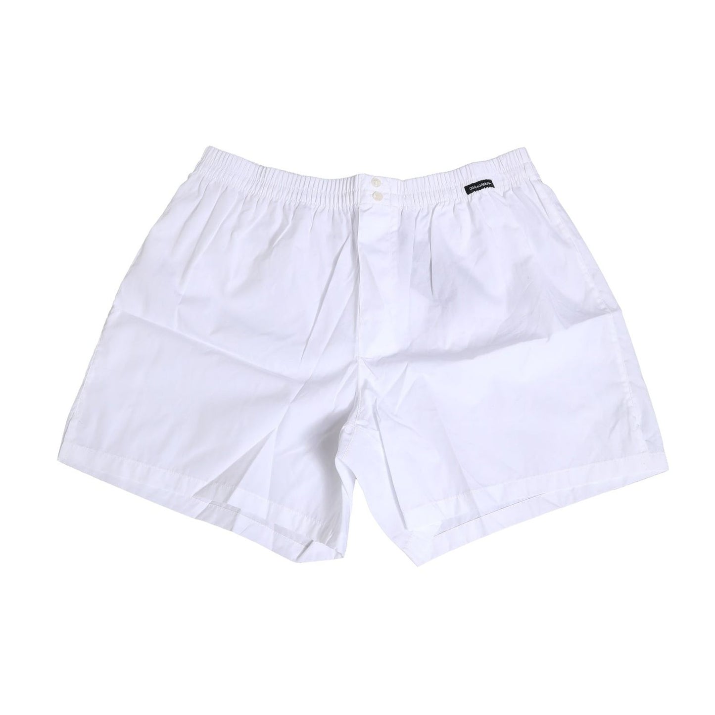 Dolce & Gabbana White Cotton Regular Boxer Shorts Underwear BIK1276-4