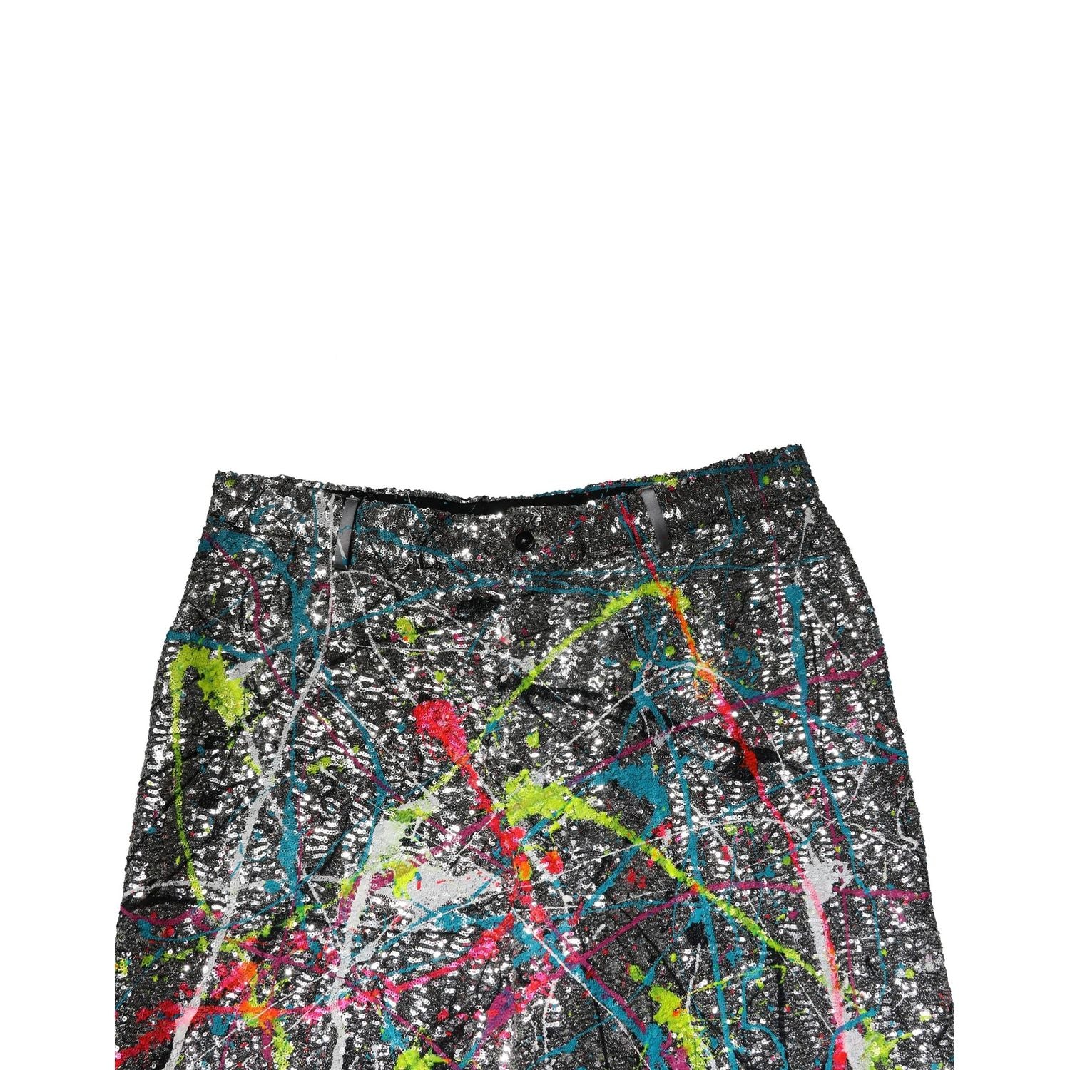 Dolce & Gabbana Multicolor Sequined Embellished Pants