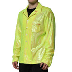 Dolce & Gabbana Yellow Sequin Polyester Lounge Casual Shirt TSH90481-40