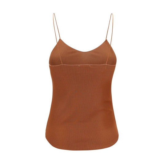 Forte_Forte Forte_Forte Ribbed Top FO-13923MYTSHIRTF47M3074-I/S 1728,72470364320,Brown,Clothing,Forte_Forte,I/S,New with tags,Tops & T-Shirts - Women - Clothing,Women,Women - Clothing