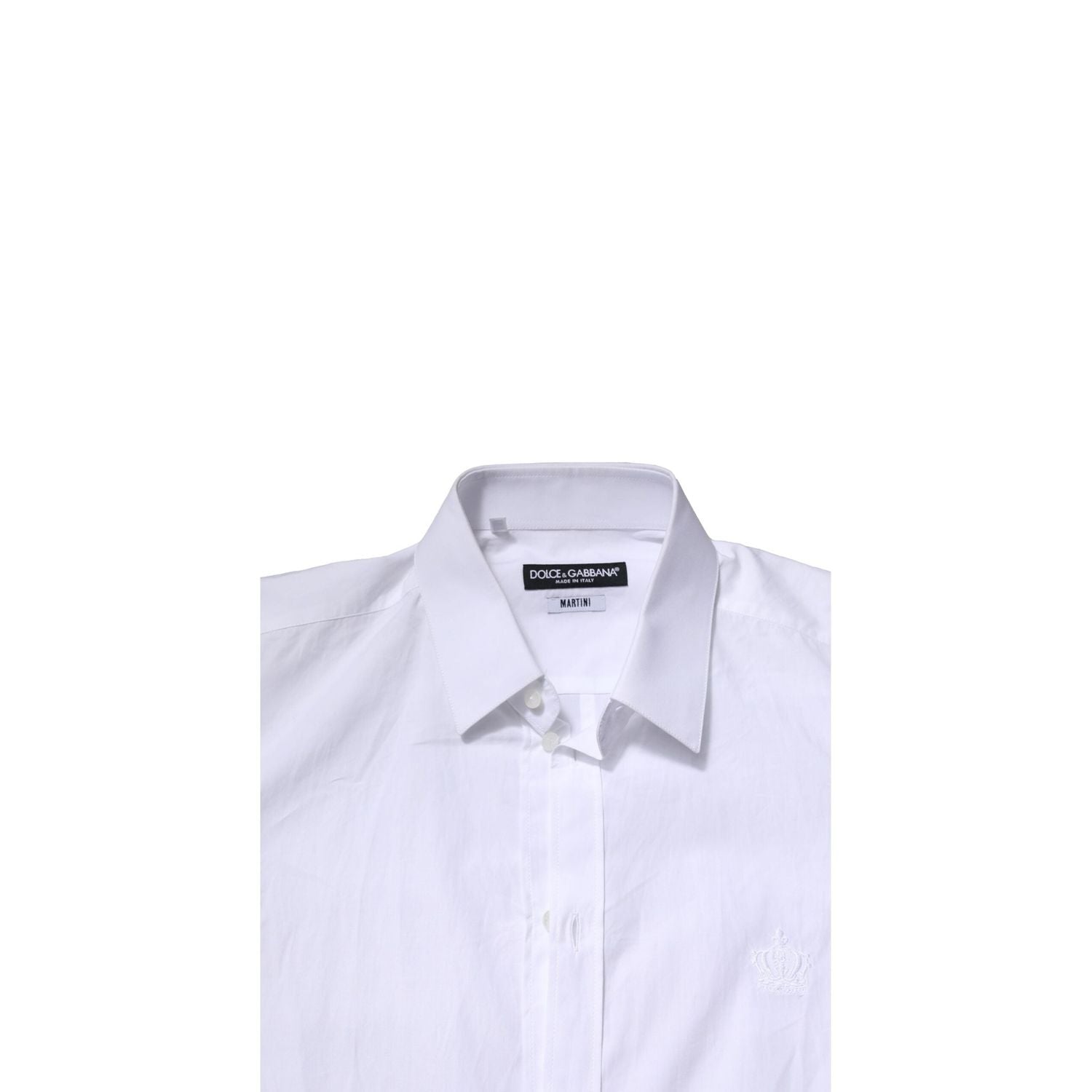Dolce & Gabbana White MARTINI Long Sleeves Men Formal Shirt