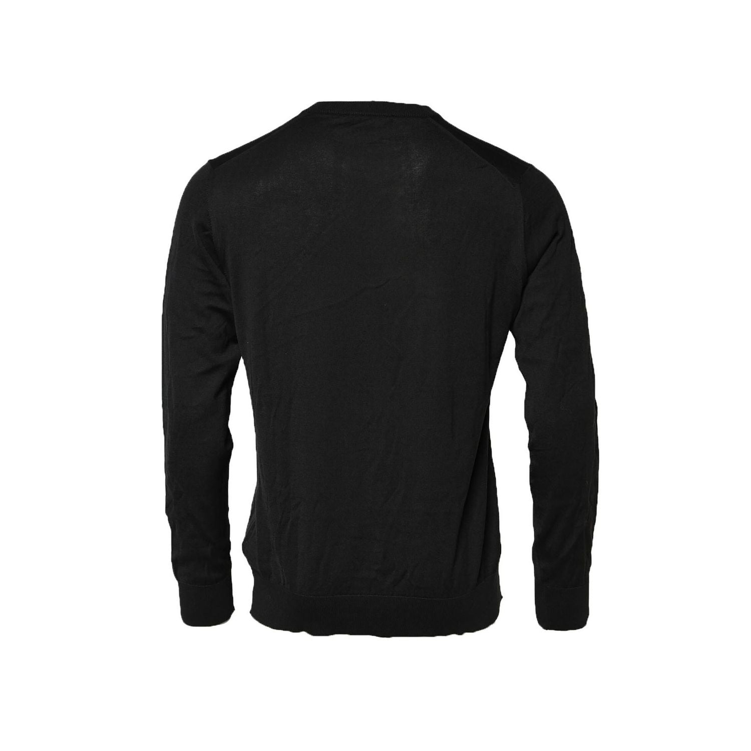 Dolce & Gabbana Black Cotton DG Logo Men Sweatshirt Sweater