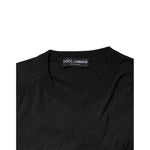 Dolce & Gabbana Black Cotton DG Logo Men Sweatshirt Sweater