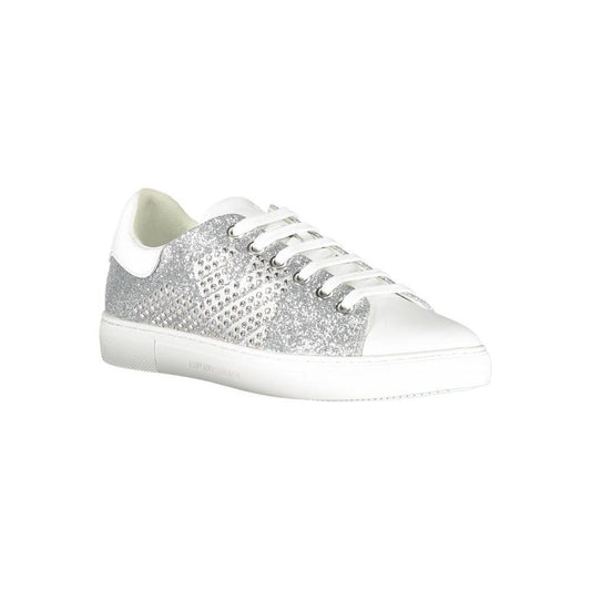 Emporio Armani Emporio Armani Silver Leather Women Sneaker EM-872-EU35/US5 1728,67403481248,Emporio Armani,EU35/US5,Gray,New with tags,Shoes,Sneakers - Women - Shoes,Women,Women - Shoes