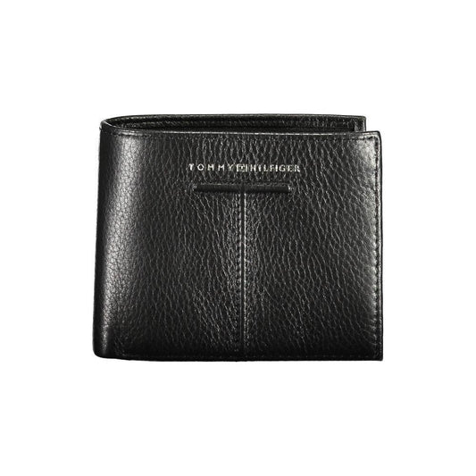 Tommy Hilfiger Black Leather Men Wallet TO-17499