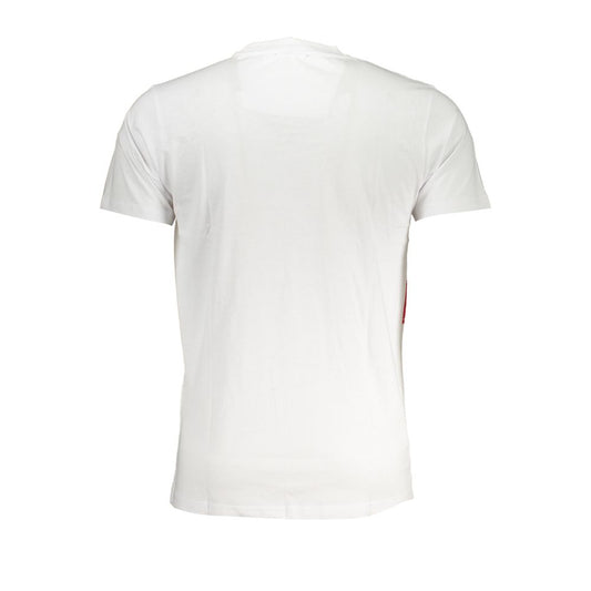 Cavalli Class White Cotton T-Shirt CA-28627-XL