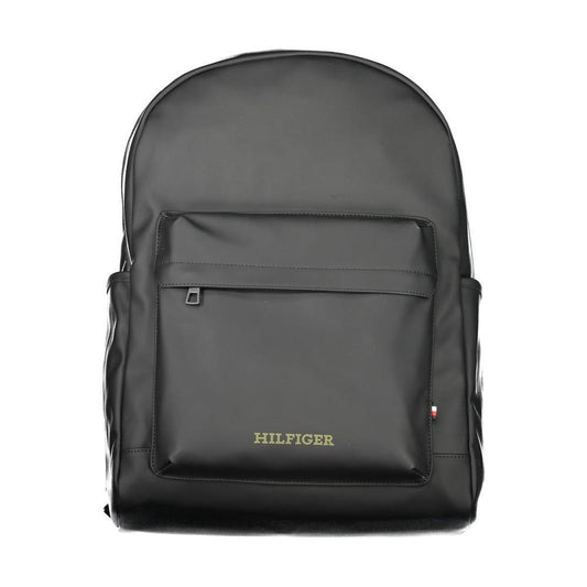 Tommy Hilfiger Black Polyester Backpack TO-32188