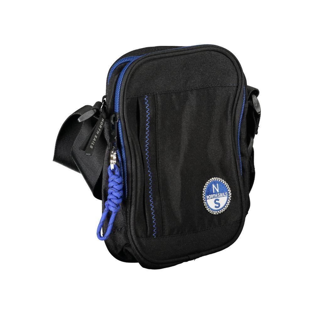 North Sails Black Polyester Men Shoulder Bag NO-33609