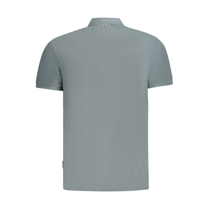 Napapijri Gray Cotton Polo Shirt
