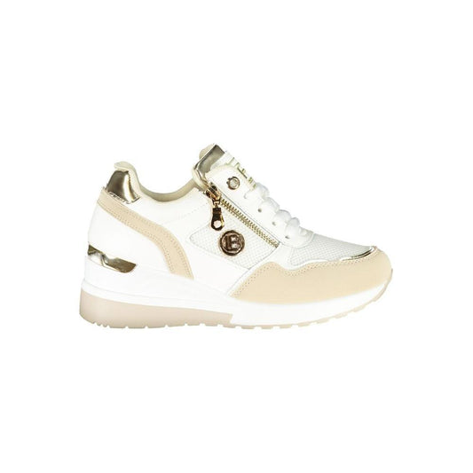 Laura Biagiotti Beige Polyester Women Sneaker LA-36508-EU40/US10