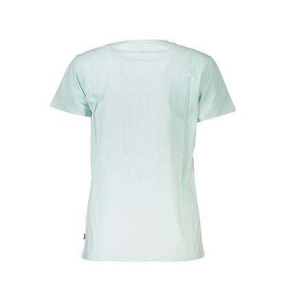 Levi's Blue Cotton Women T-Shirt