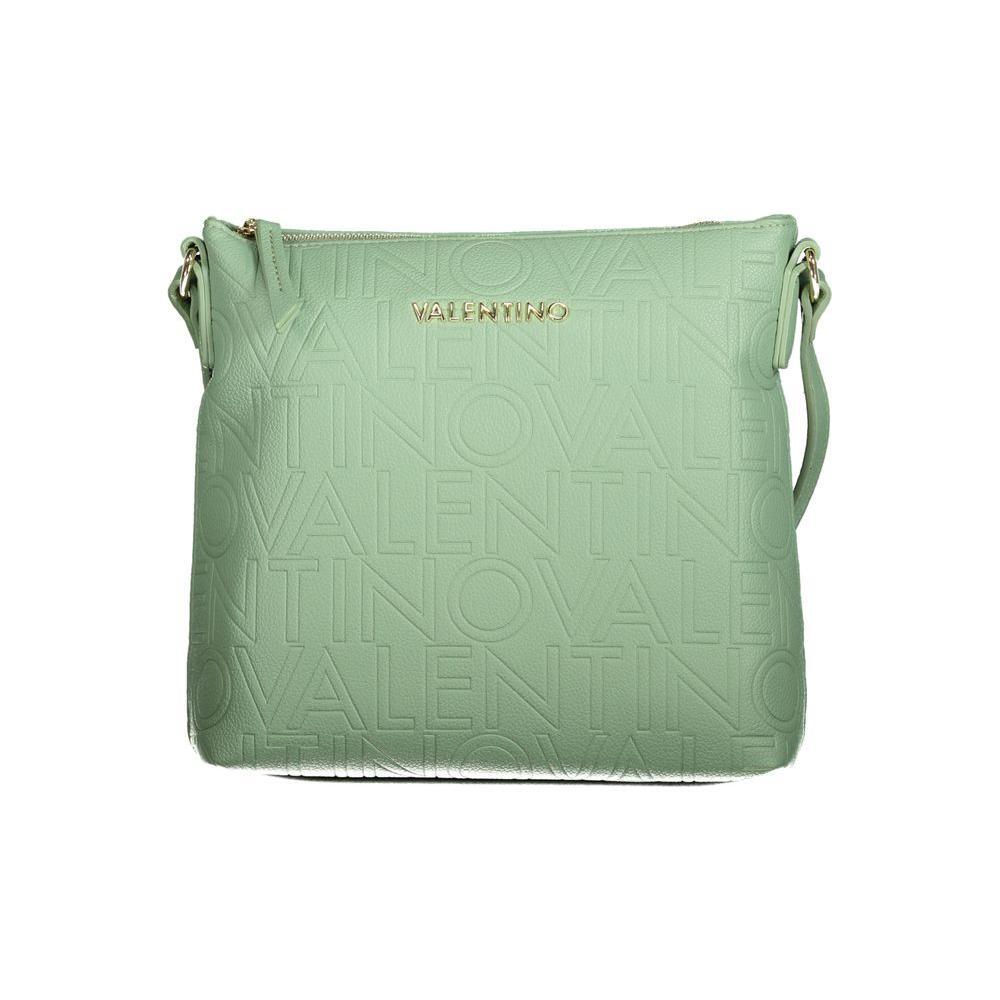 Front view with bag zipped and handles upright.