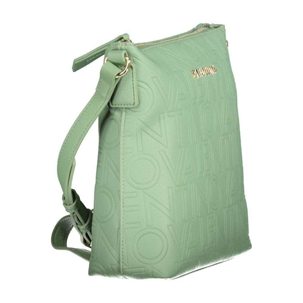 Front view with bag zipped and handles upright.