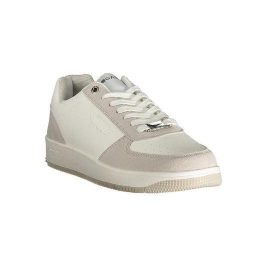 Gas White Polyester Men Sneaker