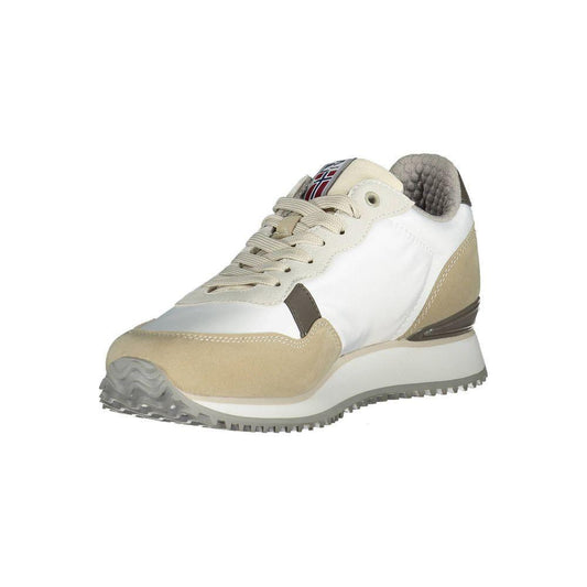 Napapijri White Polyester Men Sneaker NA-36882-EU40/US7