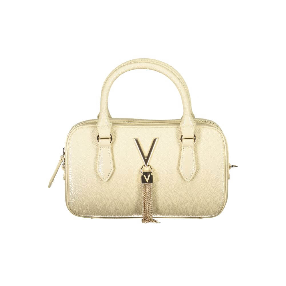 Front view with bag zipped and handles upright.