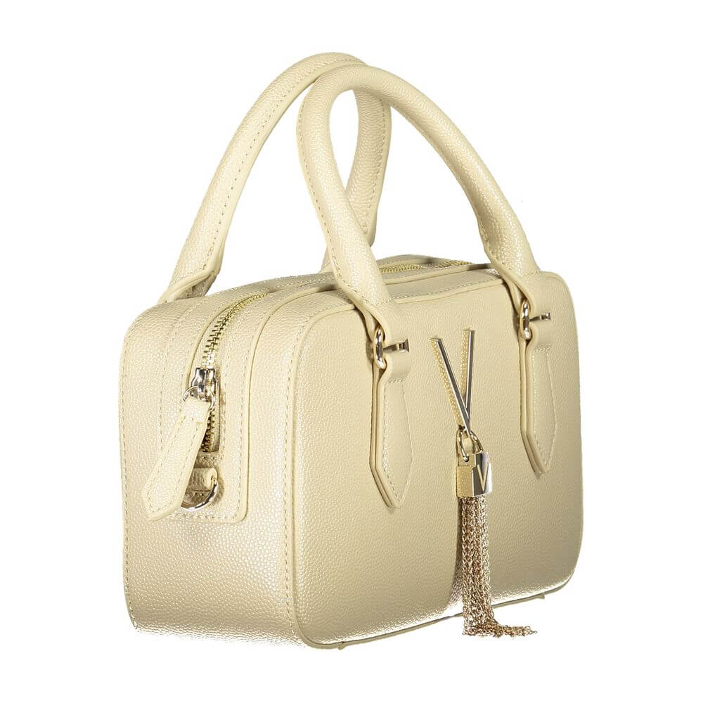 Front view with bag zipped and handles upright.