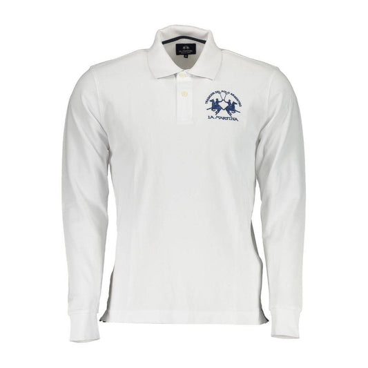 La Martina Elegant Long-Sleeved Polo with Contrast Detailing LA-27650-L