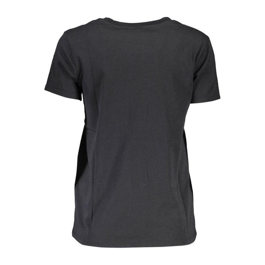 Levi's Black Cotton Women T-Shirt