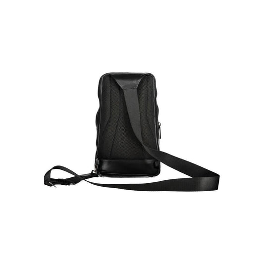 Piquadro Black Leather Men Shoulder Bag PI-20687