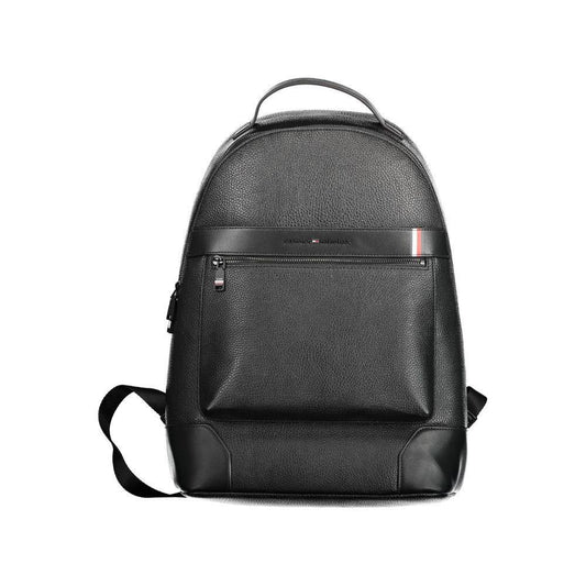 Tommy Hilfiger Tommy Hilfiger Black Polyethylene Men Backpack TO-14339 1728,67403481248,Backpacks - Men - Bags,Bags,Black,Men,Men - Bags,New with tags,Tommy Hilfiger