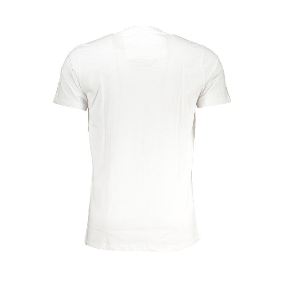 Cavalli Class White Cotton T-Shirt CA-28471-XL