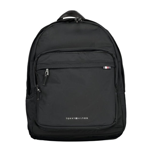 Tommy Hilfiger Black Polyester Backpack TO-30726