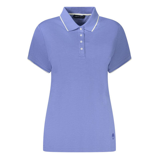 North Sails Blue Cotton Women Polo Shirt NO-35931-L