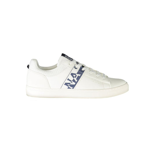 Napapijri White Leather Men Sneaker NA-36806-EU40/US7