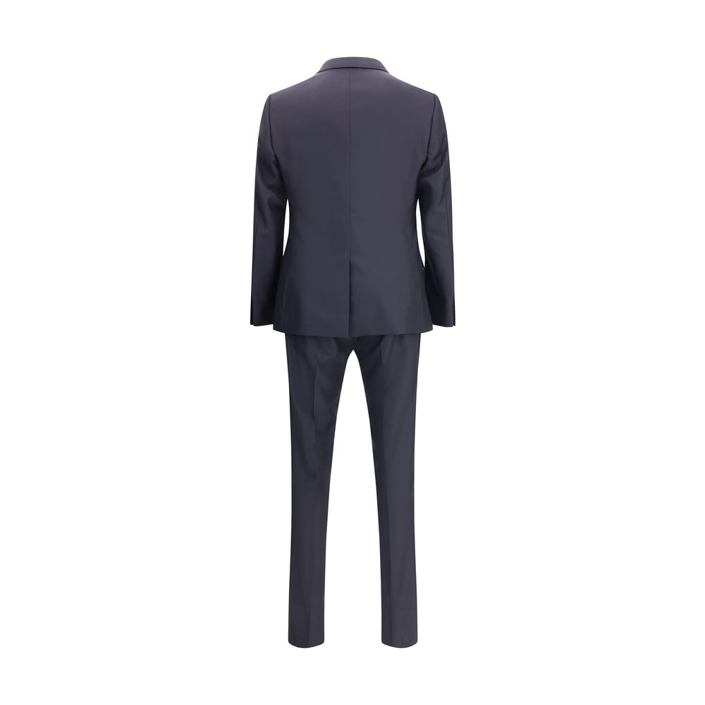 Dolce & Gabbana Black Fleece Wool Two-Piece Suit