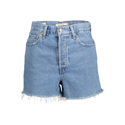 Levi's Blue Cotton Women Shorts