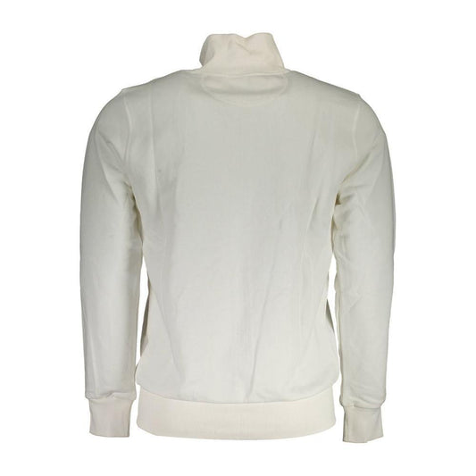 La Martina White Cotton Men Sweater LA-36963-M
