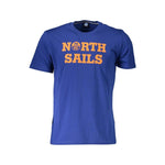 North Sails Blue Cotton Men T-Shirt NO-17675-S