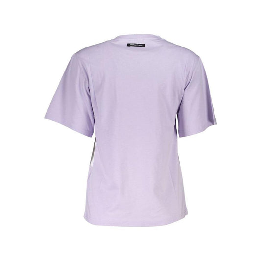 Cavalli Class Purple Cotton Women T-Shirt
